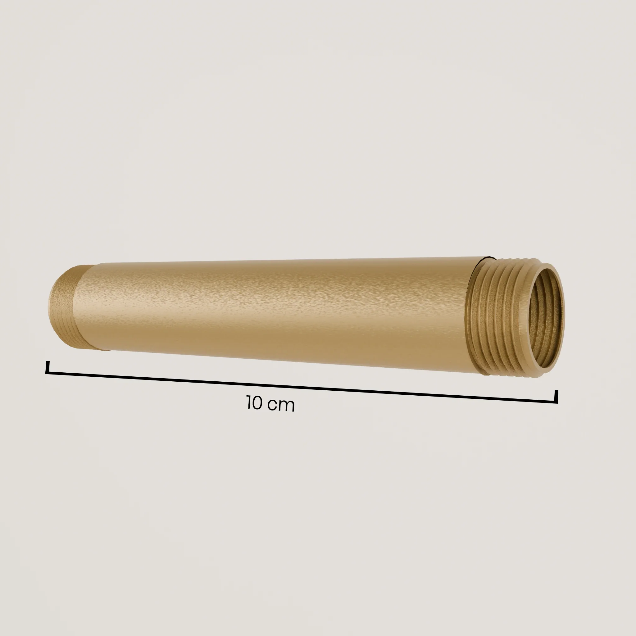 3/4" waterleiding – gepoedercoat | malleable gietijzer | goud - Image 3