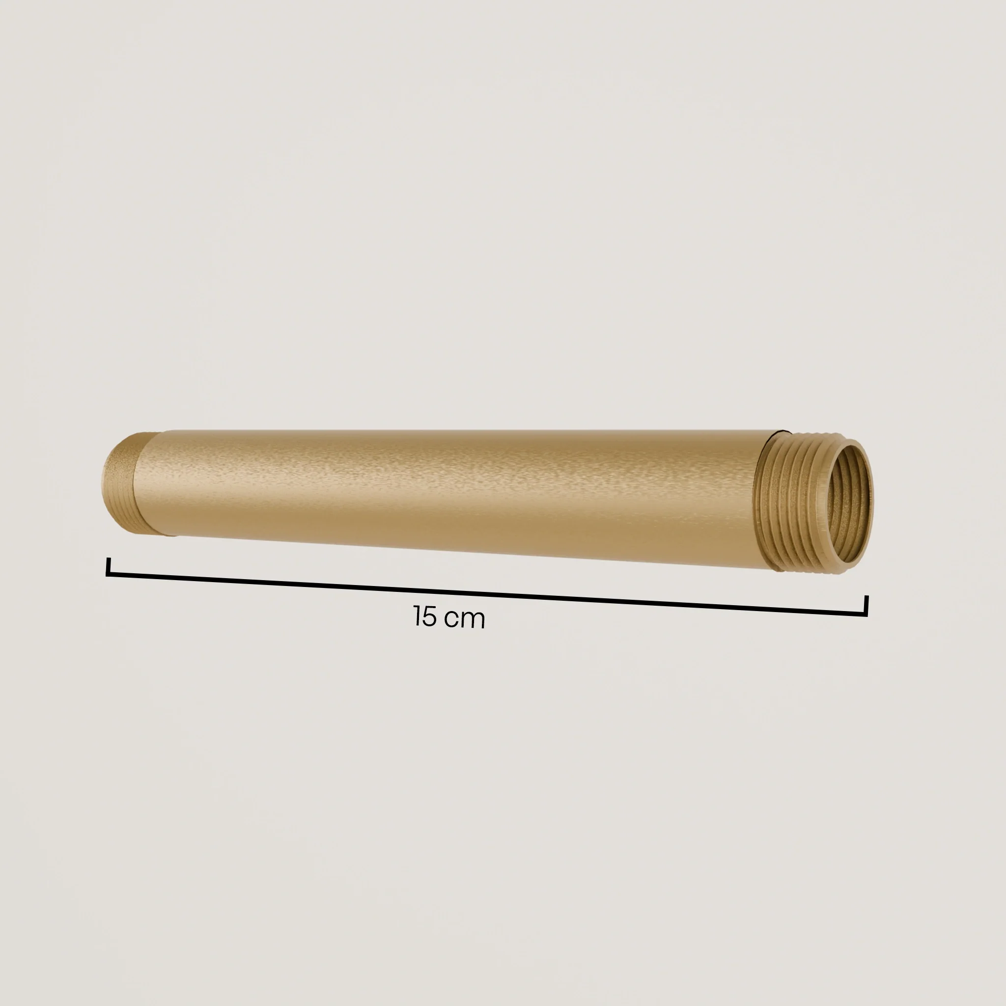 3/4" waterleiding – gepoedercoat | malleable gietijzer | goud - Image 4