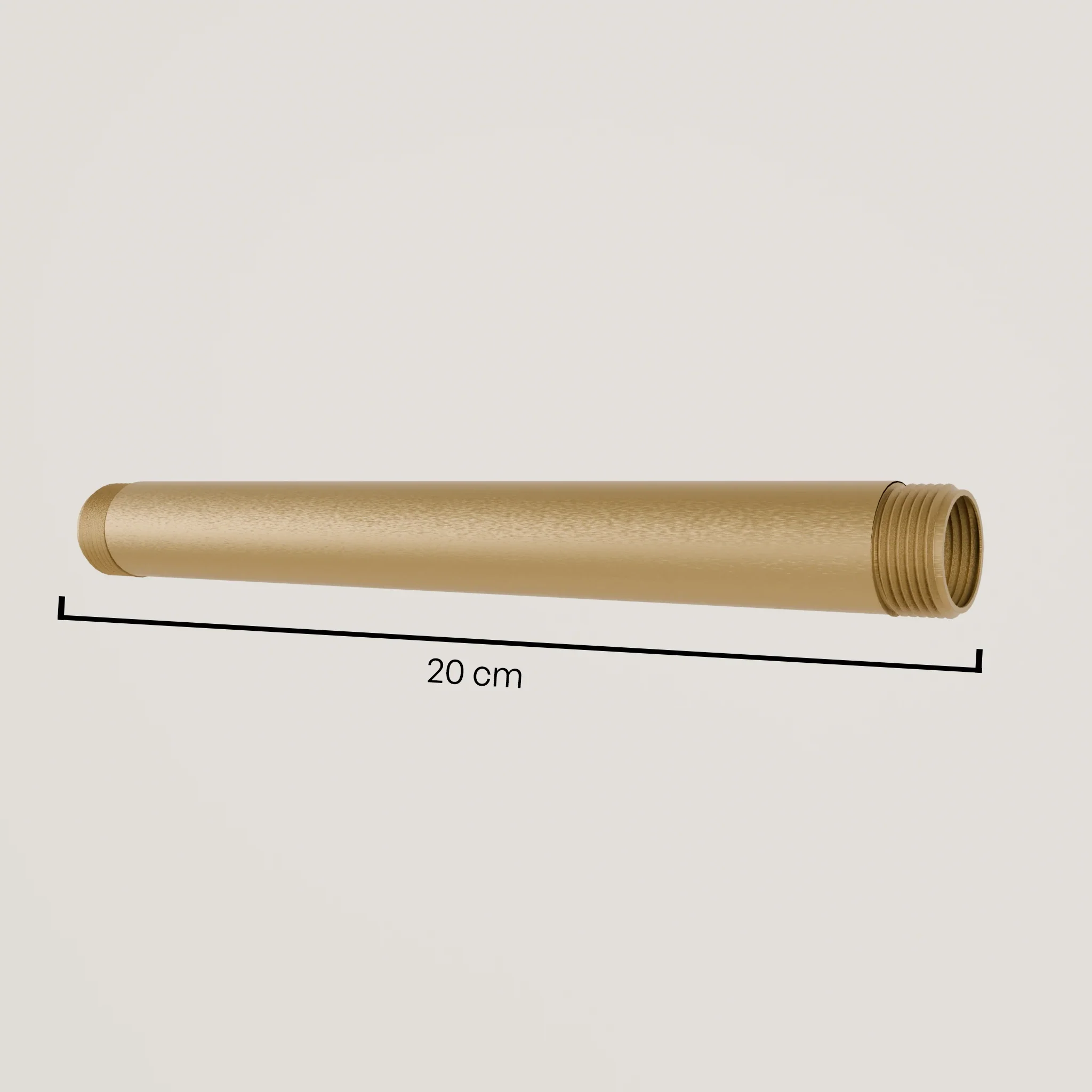 3/4" waterleiding – gepoedercoat | malleable gietijzer | goud - Image 5