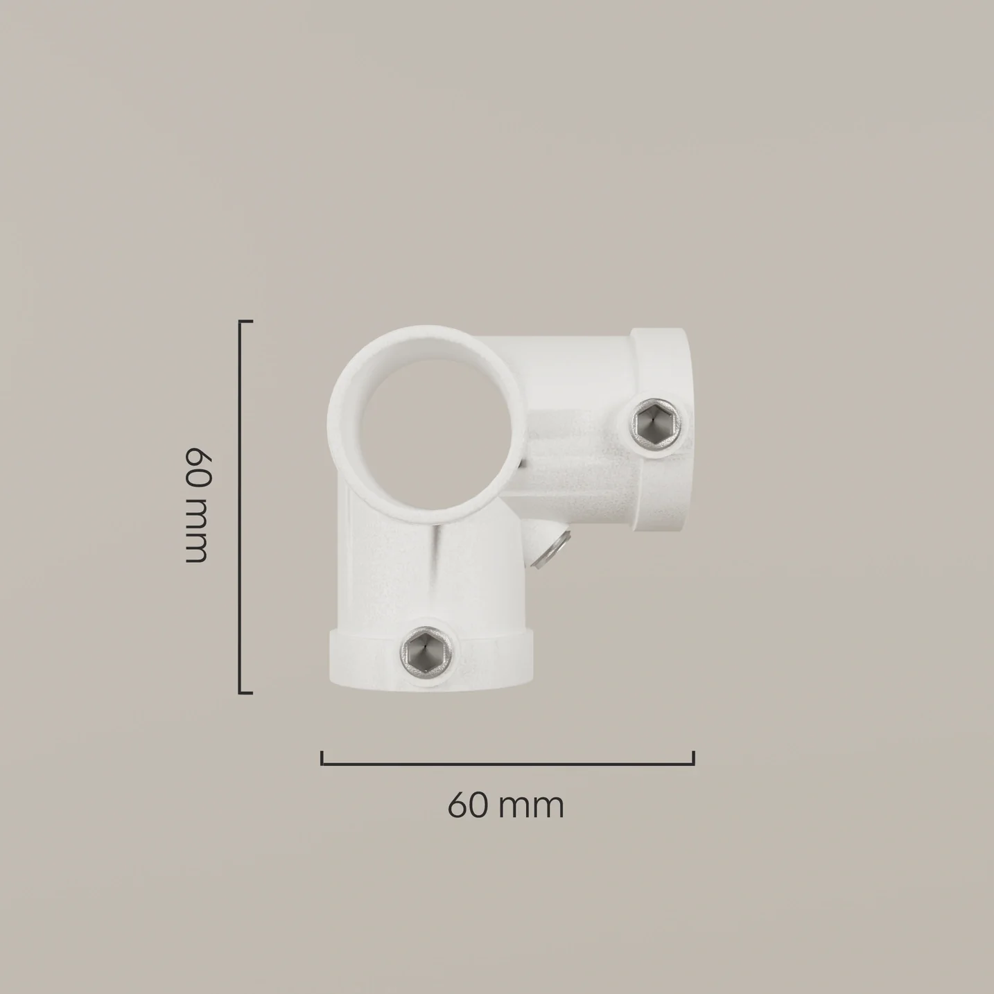Fitting 3-voudige hoekklem Open – Wit - Image 2