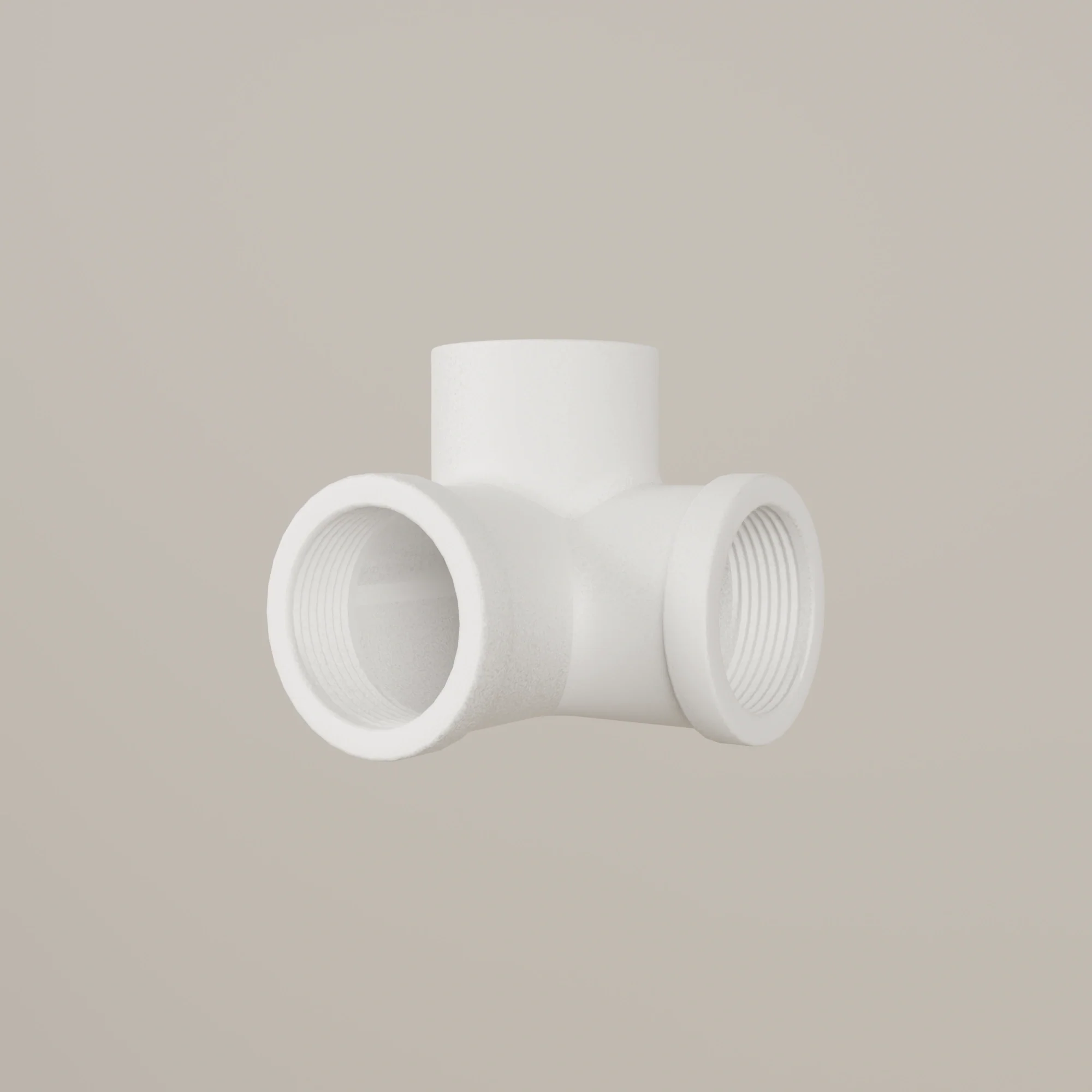 3-wegconnector 90° – Wit