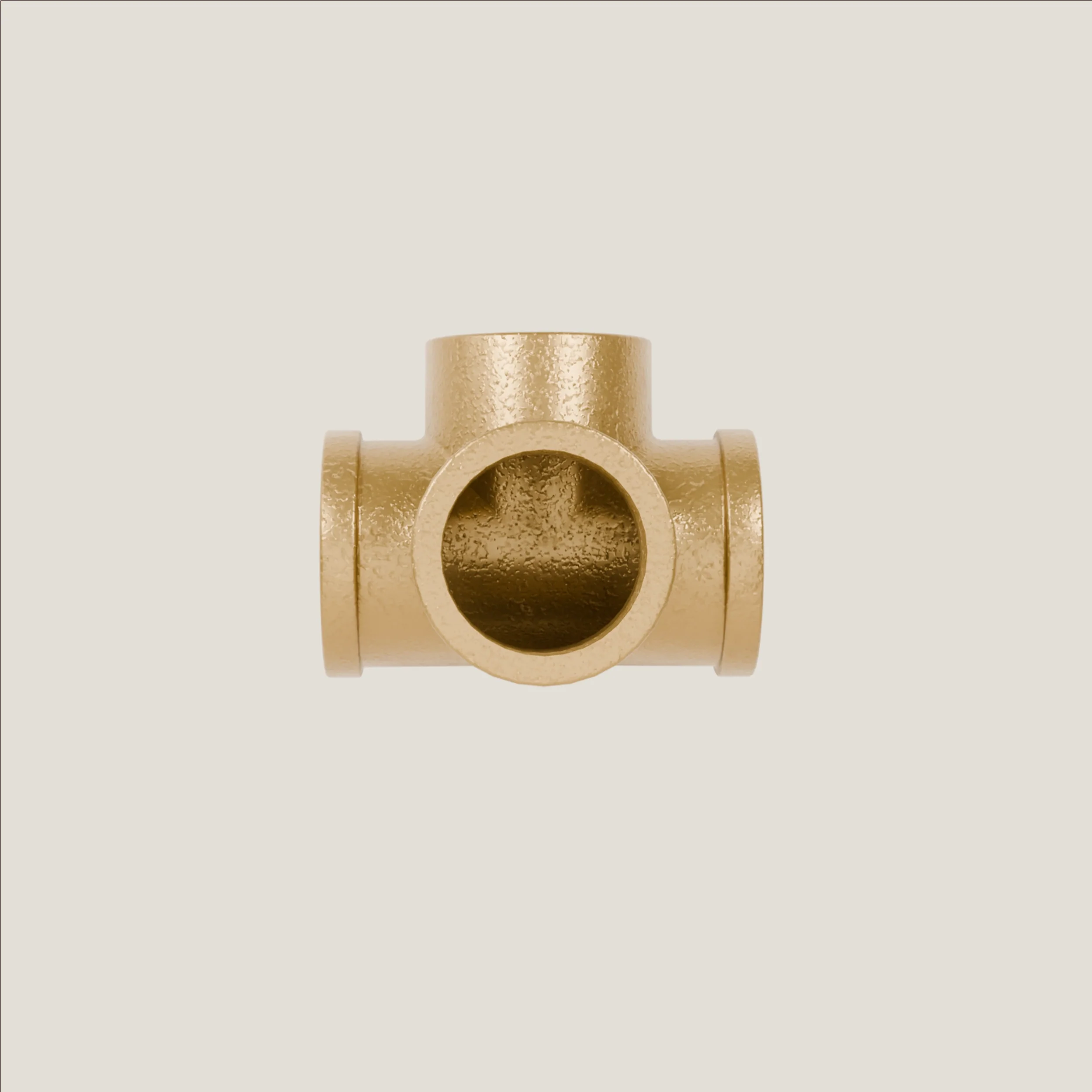 4-voudige connector 90° – goud