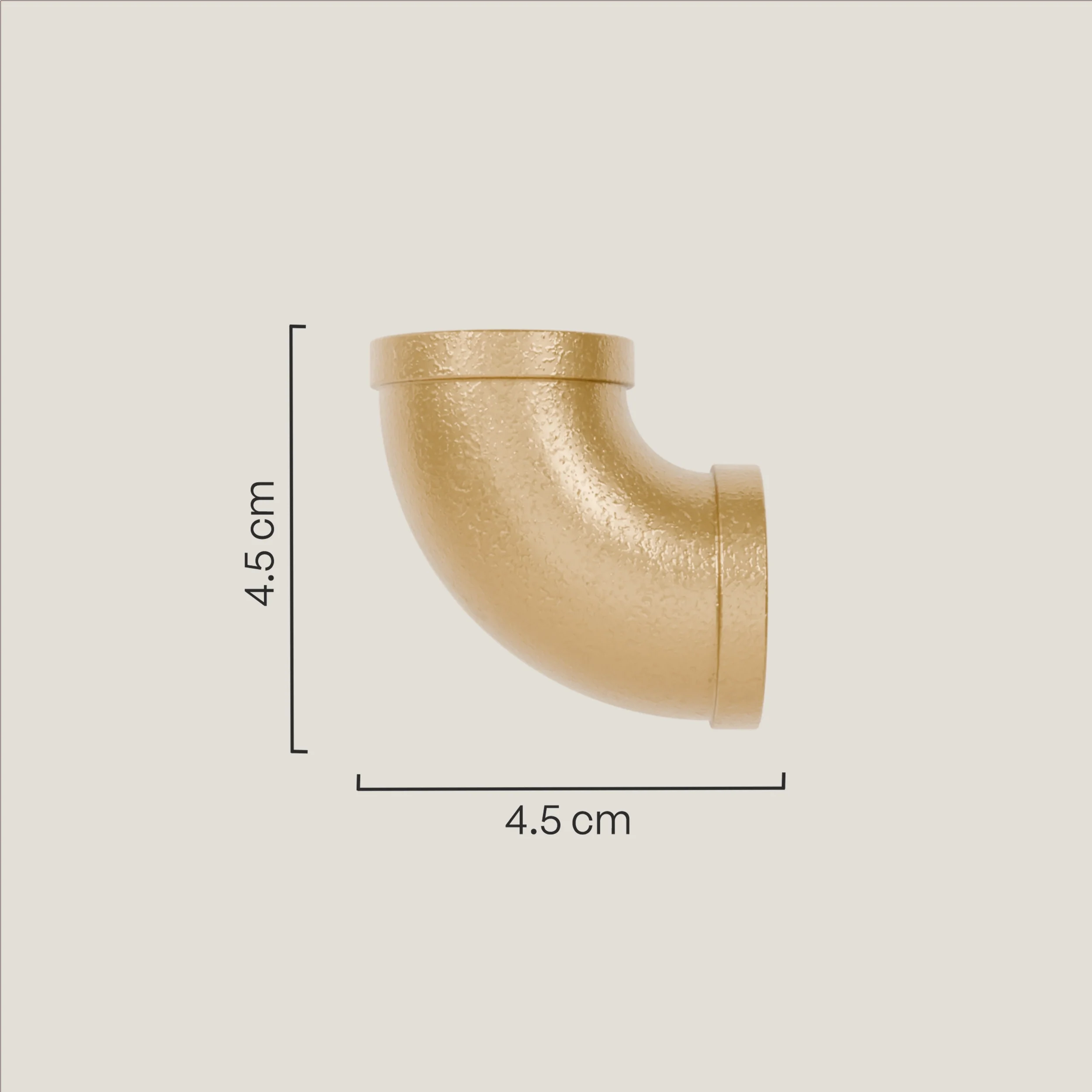 90°-hoekstuk – goud - Image 2