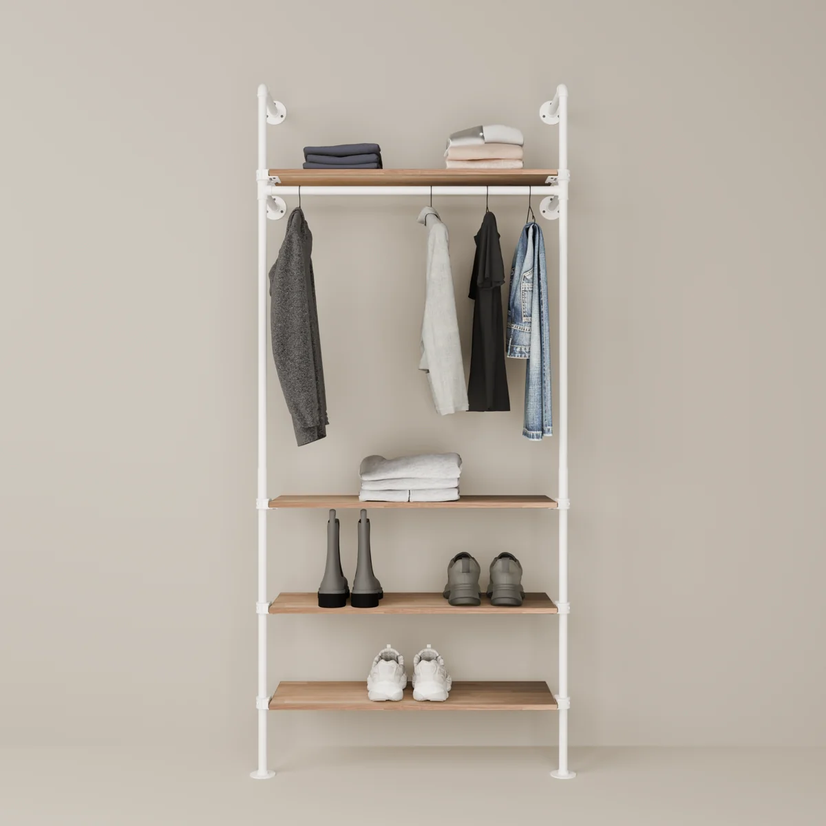 KIM 1 OAK – 4 planken | wit
