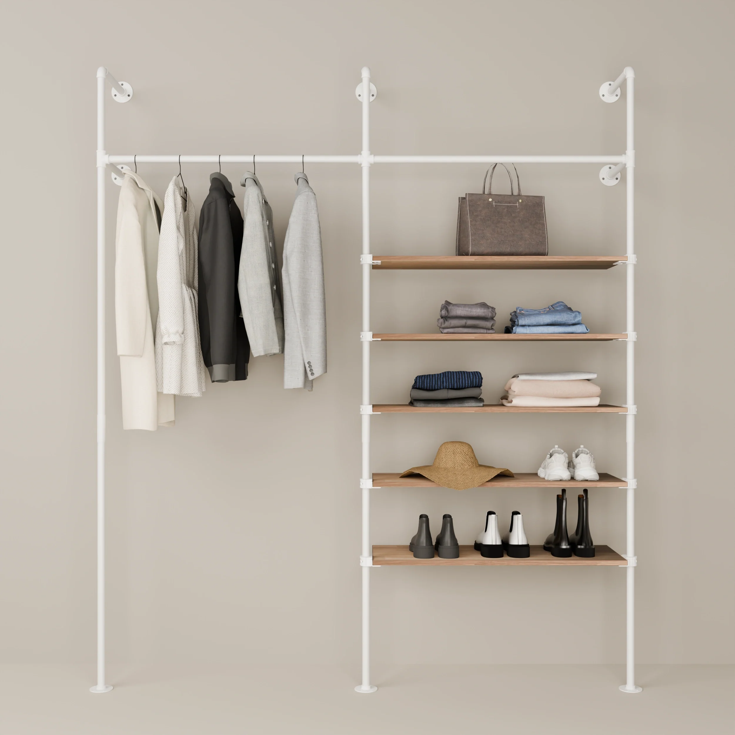 KIM 2 OAK – 5 planken | wit