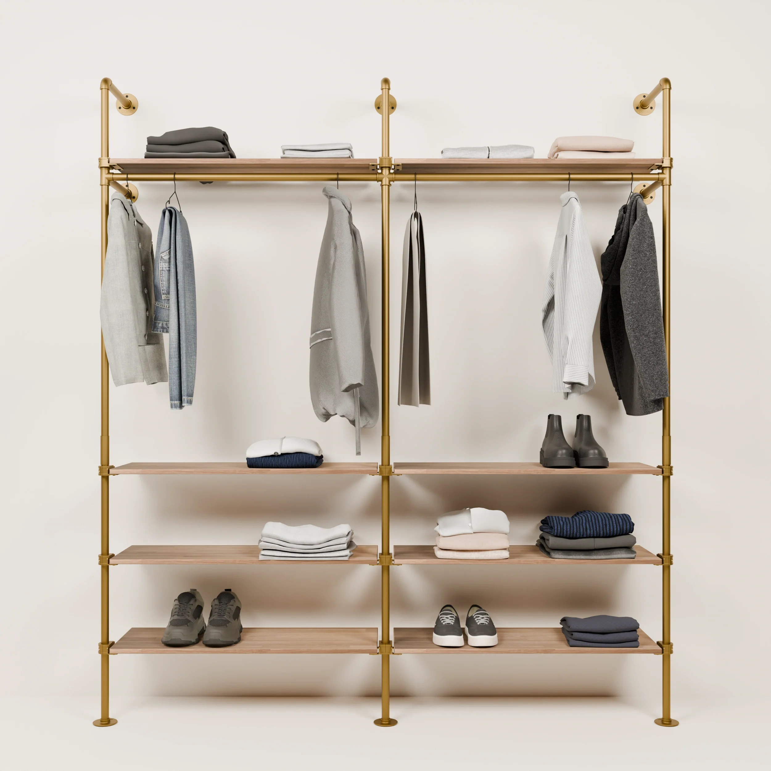 KIM 2 OAK – 8 Regalböden | gold