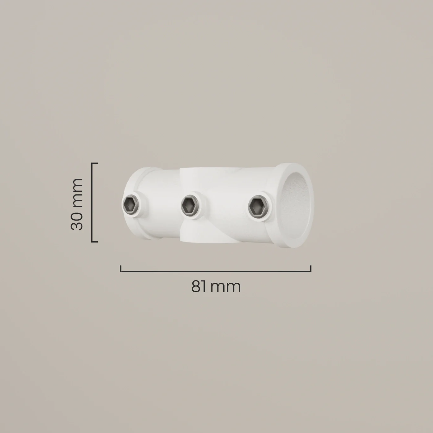 Pijpklem 3/4" – Wit - Image 2
