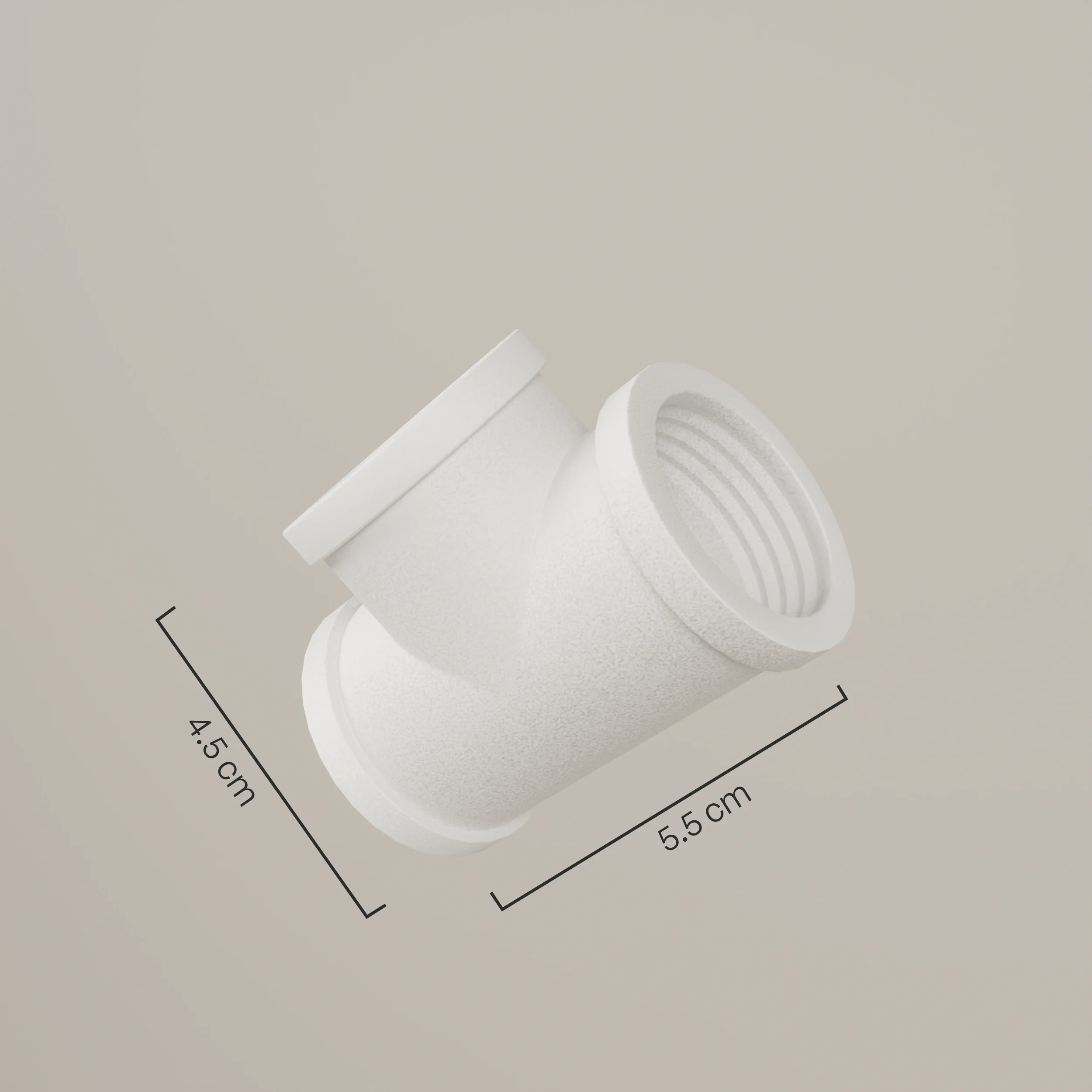 T-stuk connector – Wit - Image 2