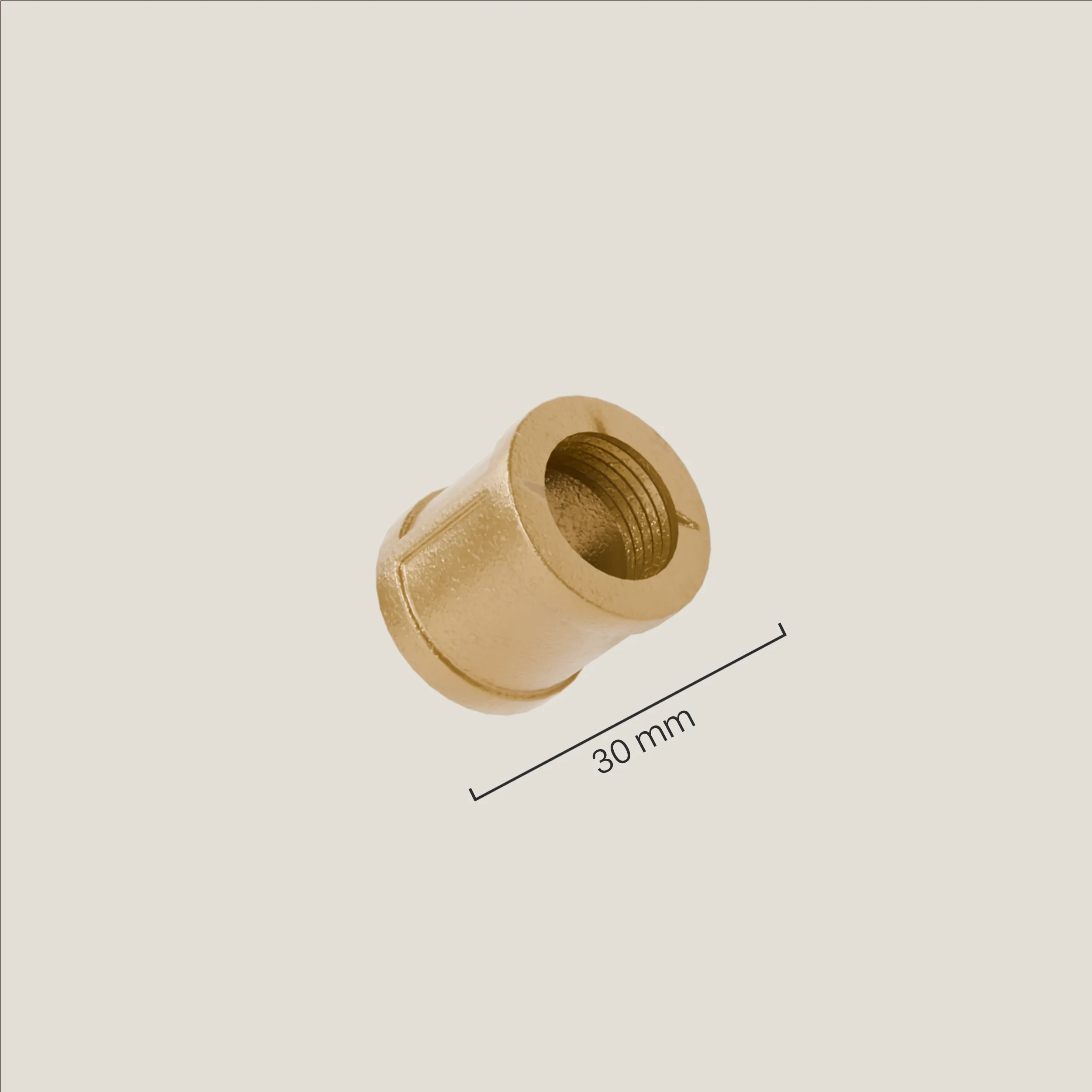 Koppelstuk 3/4" – goud - Image 2