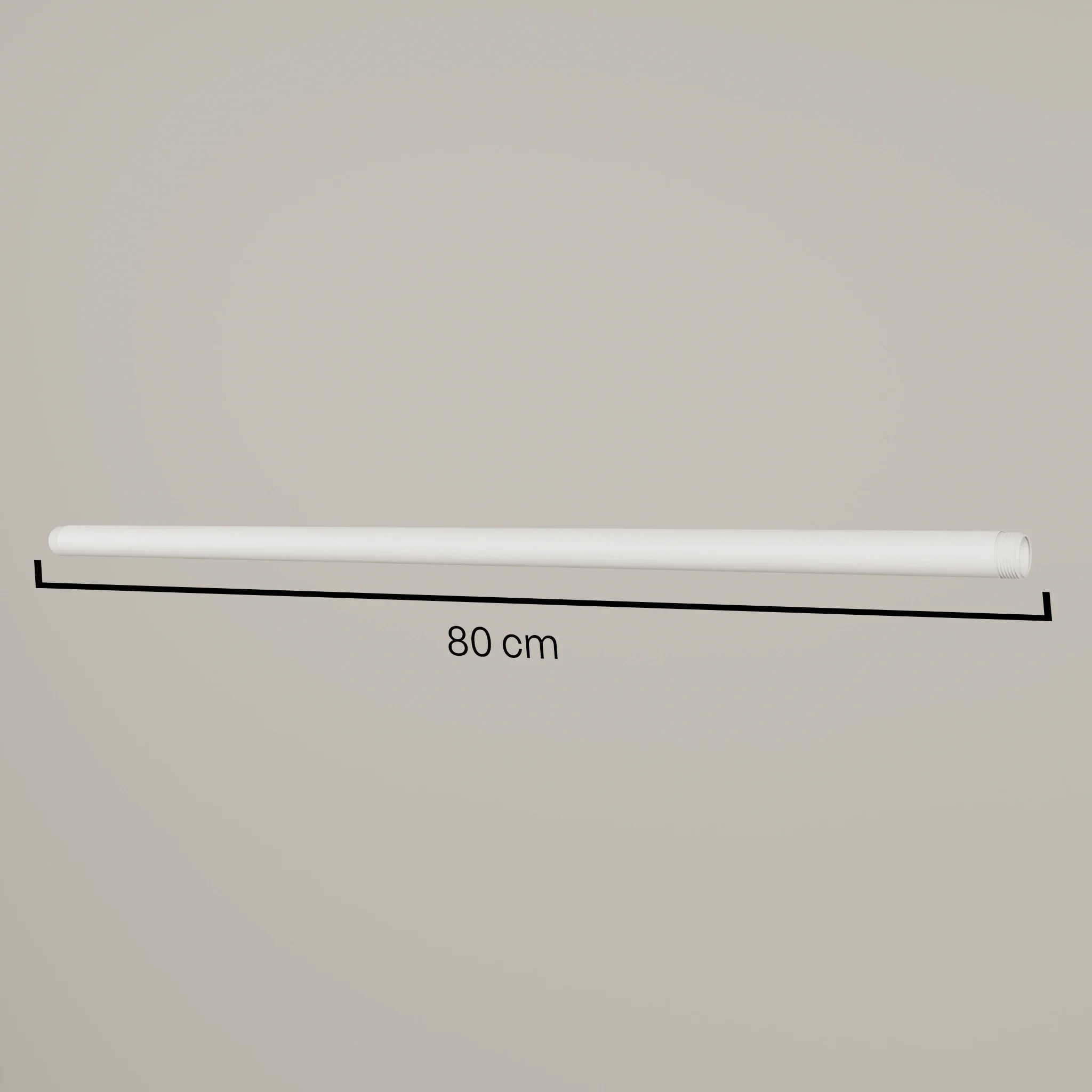 3/4" waterleiding met schroefdraad – wit | Diverse lengtes | Poedercoating | Malle gietijzer - Image 11