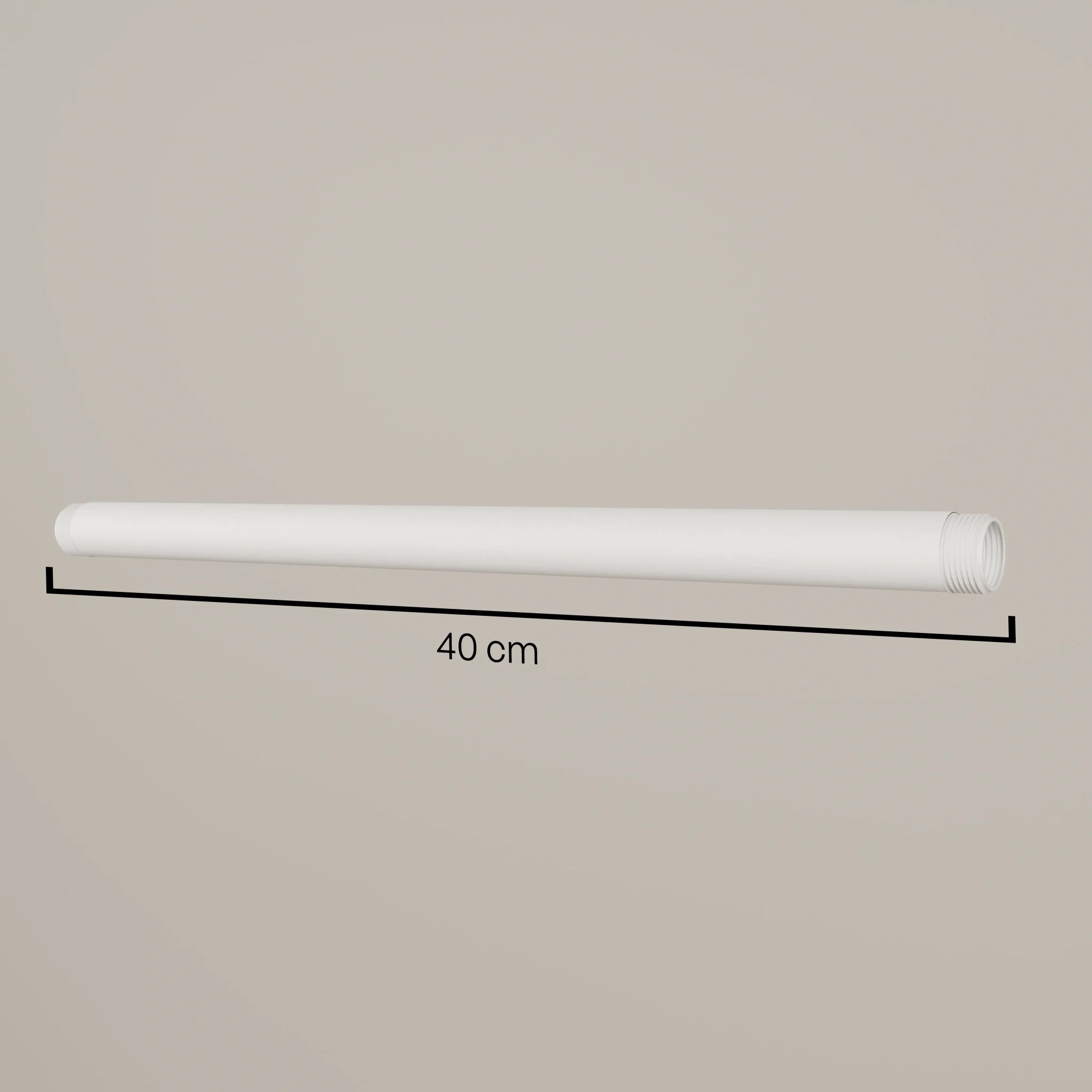 3/4" waterleiding met schroefdraad – wit | Diverse lengtes | Poedercoating | Malle gietijzer - Image 7