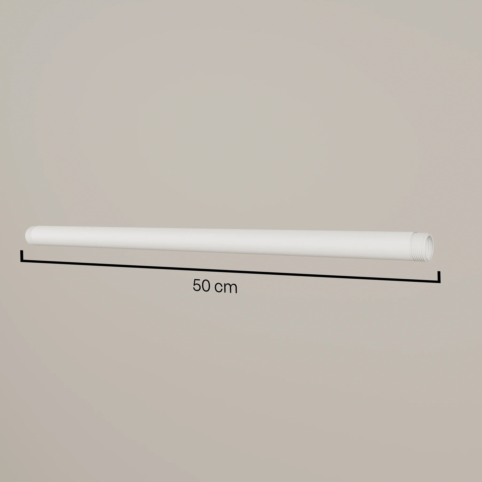 3/4" waterleiding met schroefdraad – wit | Diverse lengtes | Poedercoating | Malle gietijzer - Image 8